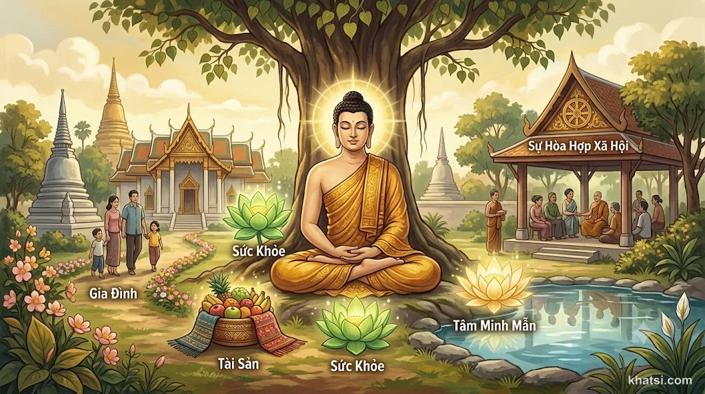 Năm cột đỡ hạnh phúc: sức khỏe, tài sản, gia đình, xã hội, tâm trí
