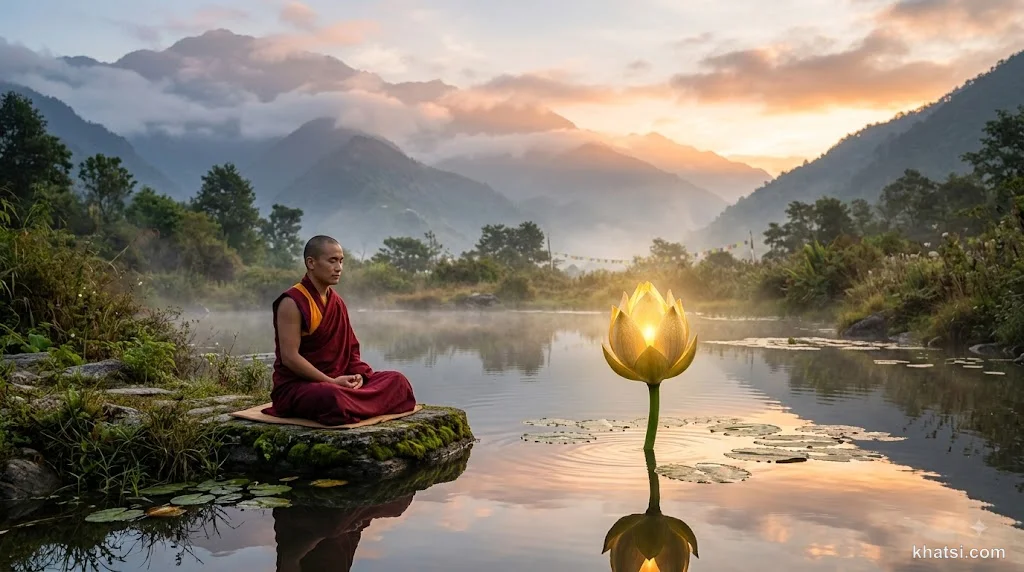 Hạt sen nằm trong bùn lầy nhưng vẫn giữ được tiềm năng nở hoa thanh tịnh — biểu tượng Như Lai Tạng trong mỗi chúng sinh