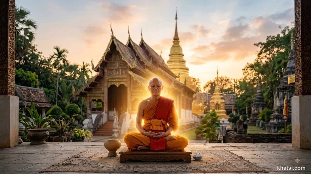 Hình ảnh tượng trưng thiền từ - tâm từ bi lan tỏa