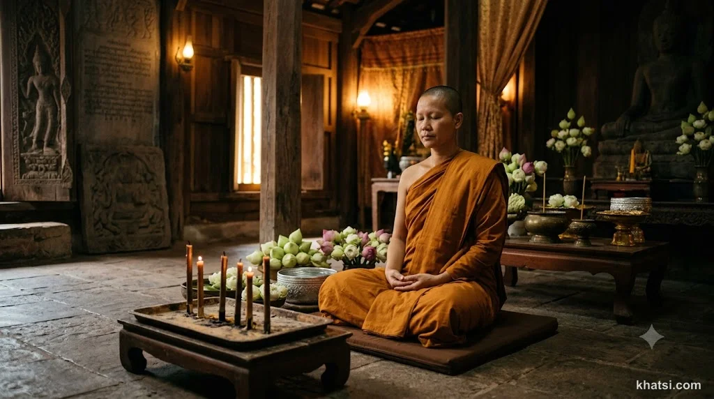 Biểu tượng Tịch Diệt - sự dập tắt khổ đau trong Phật giáo