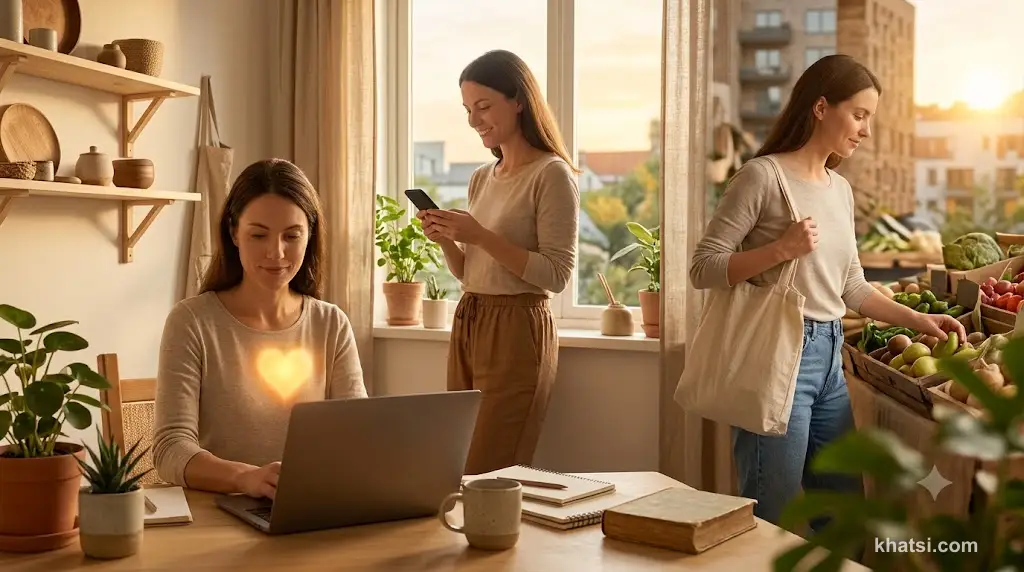 Người hiện đại sống biết đủ, tâm hồn bình an giữa công nghệ và đơn giản hóa cuộc sống