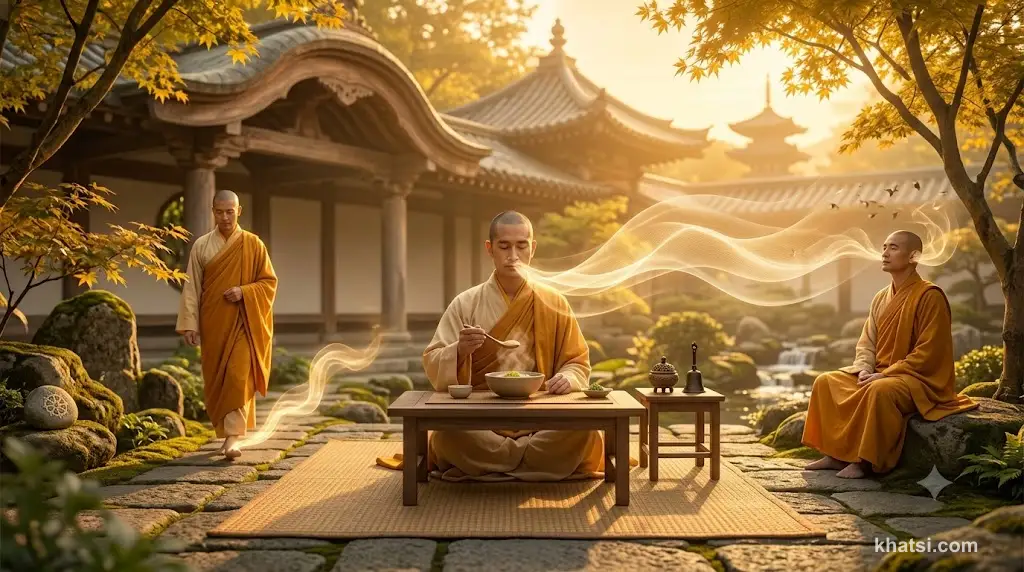 Chánh niệm trong hoạt động hằng ngày — ăn, đi, nghe với toàn tâm