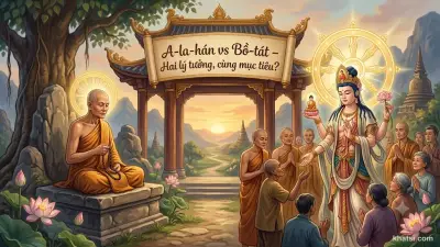 Bốn bậc A-la-hán và Bồ-tát trên con đường tu hành Phật giáo — hai lý tưởng khác biệt nhưng cùng chí