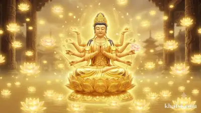 Ảnh tạm: Một vị Bồ-tát (tái dùng từ bài 'Bồ-tát là gì') tượng trưng con đường Bồ-tát dạy trong Kinh Hoa Pháp
