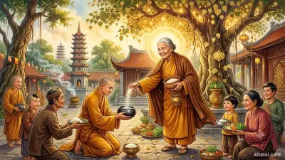 Hình ảnh Bồ-tát biểu tượng cho tâm từ bi và sự cho — nền tảng của đường đi Bồ-tát