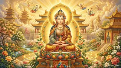 Di Lặc Bồ-Tát Maitreya trong cung trời Đâu Suất