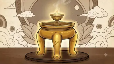 Năm giác quan trong Phật học: mắt nhìn cảnh vật, tai nghe âm thanh, mũi ngửi mùi, lưỡi nếm vị, thân cảm xúc — biểu diễn dưới phong cách truyền thống thiền định