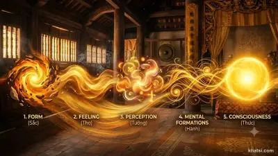 Năm Uẩn trong Phật giáo: sắc, thọ, tưởng, hành, thức tạo thành con người