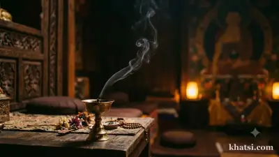 Cánh sen trắng trên mặt hồ yên tĩnh, biểu tượng niệm định trong Phật giáo