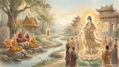 Hình ảnh tượng Linh Hướng trong kiến trúc Phật giáo truyền thống