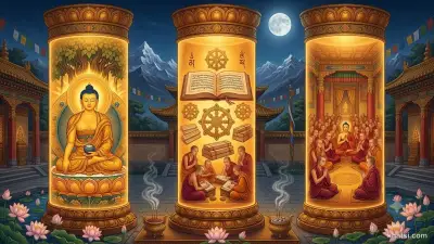 [TEMP] Ba cột sáng của Tam Bảo: Phật Thích-ca Mâu-ni, Pháp lưỡng bộ Kinh-Luật, Tăng đoàn thanh tịnh (ảnh tạm dùng)