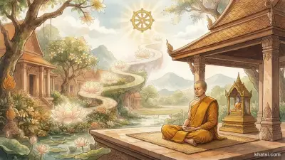 Một vị tu sĩ thiền quán, ánh sáng dịu nhẹ, biểu tượng sự định tâm sâu xa