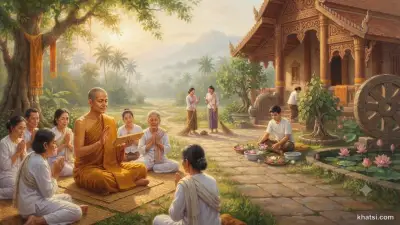 Hình ảnh tượng trưng Trai Giữ — Hạnh trì giới thanh tịnh