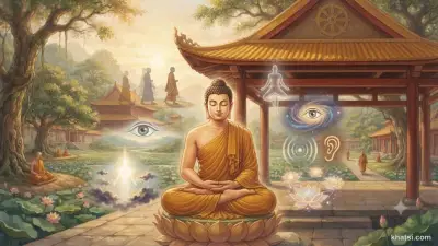Cảnh thiền định trong chùa tự, ánh sáng vàng óng từ đốt nến và trang nghiêm pháp đường
